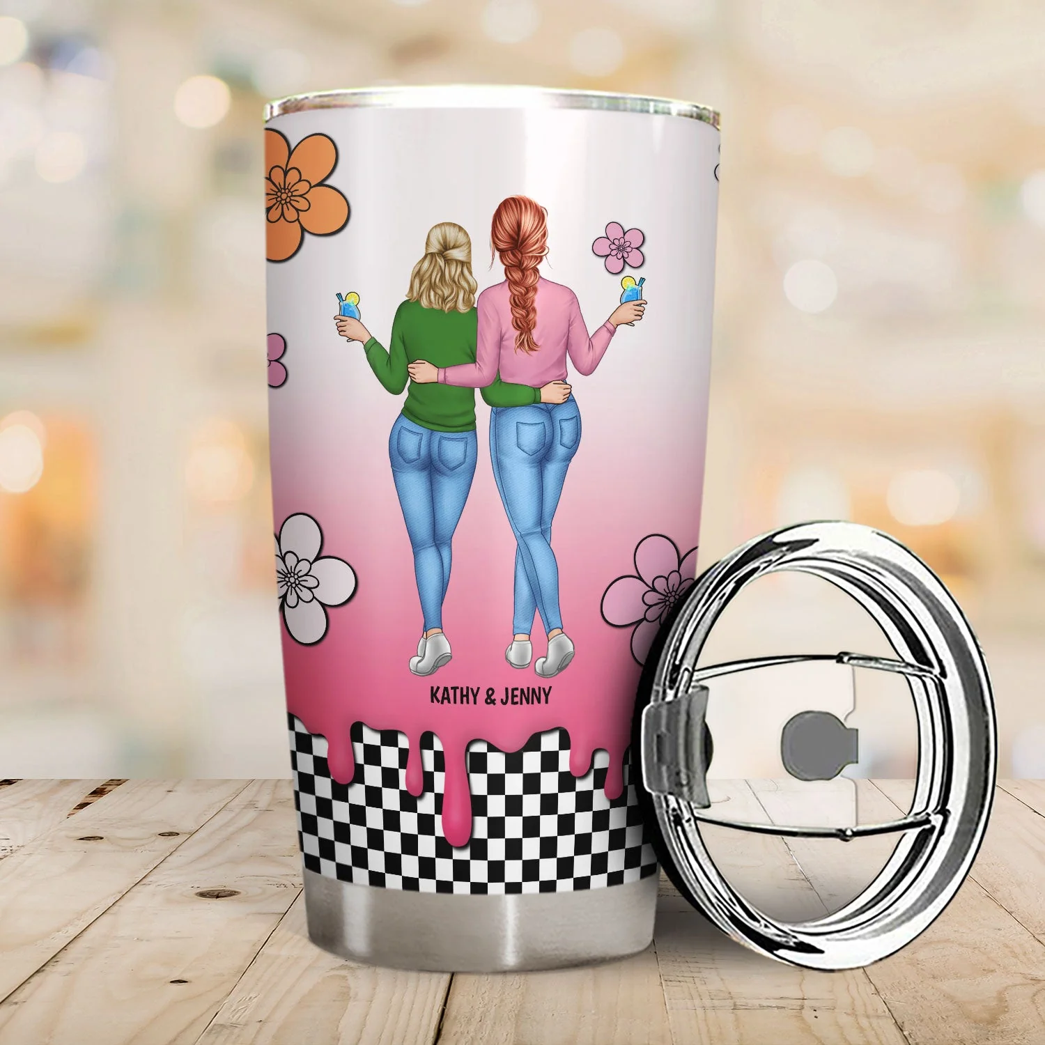 Feel Its Warmth - Gift For Besties - Personalized Tumbler - Image 2