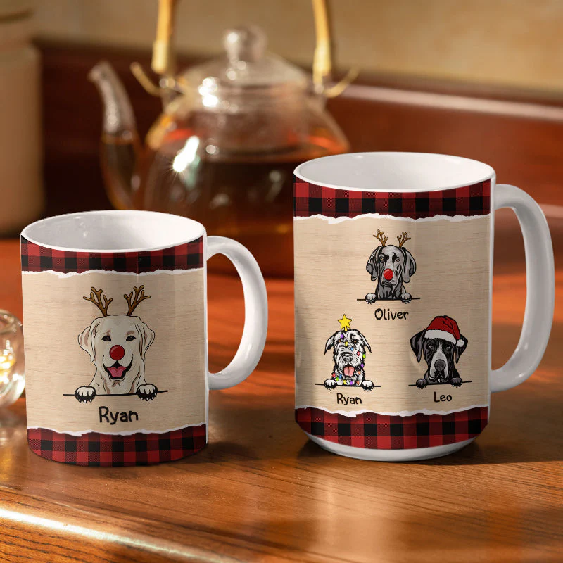 Feliz Navidog Christmas Dog - Christmas Gift For Dog Lovers - Personalized Custom Mug - Image 3