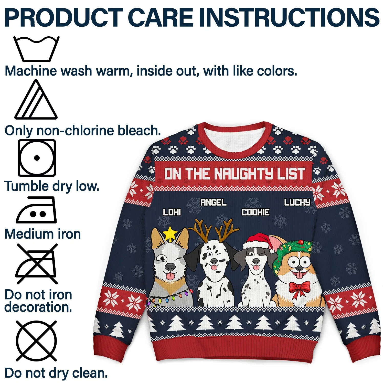Feliz Navidog - Christmas Gift For Dog Lovers - Personalized Unisex Ugly Sweater - Image 7