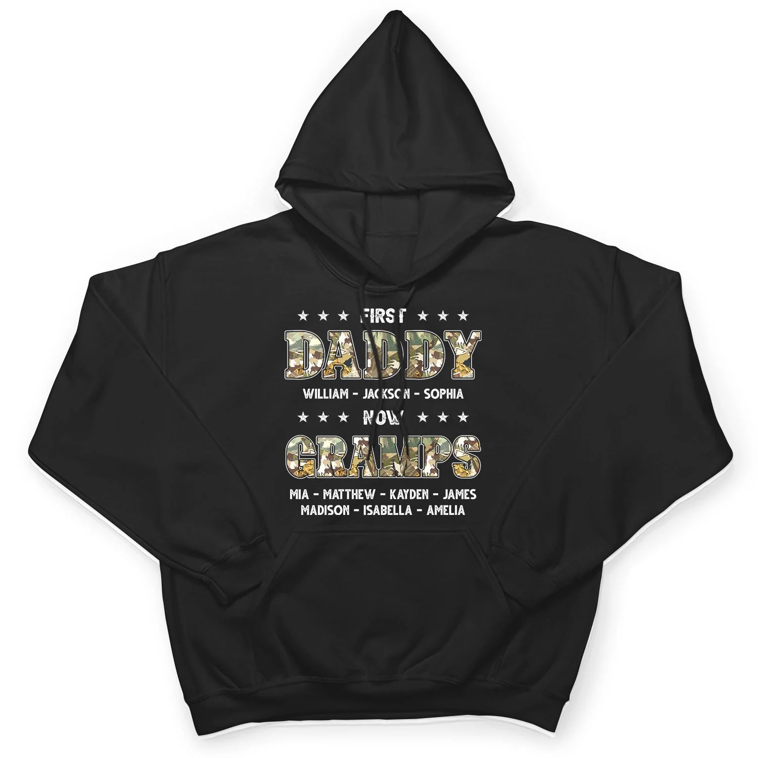 First Dad Now Grandpa - Gift For Father, Grandfather - Personalized T Shirt - Image 4