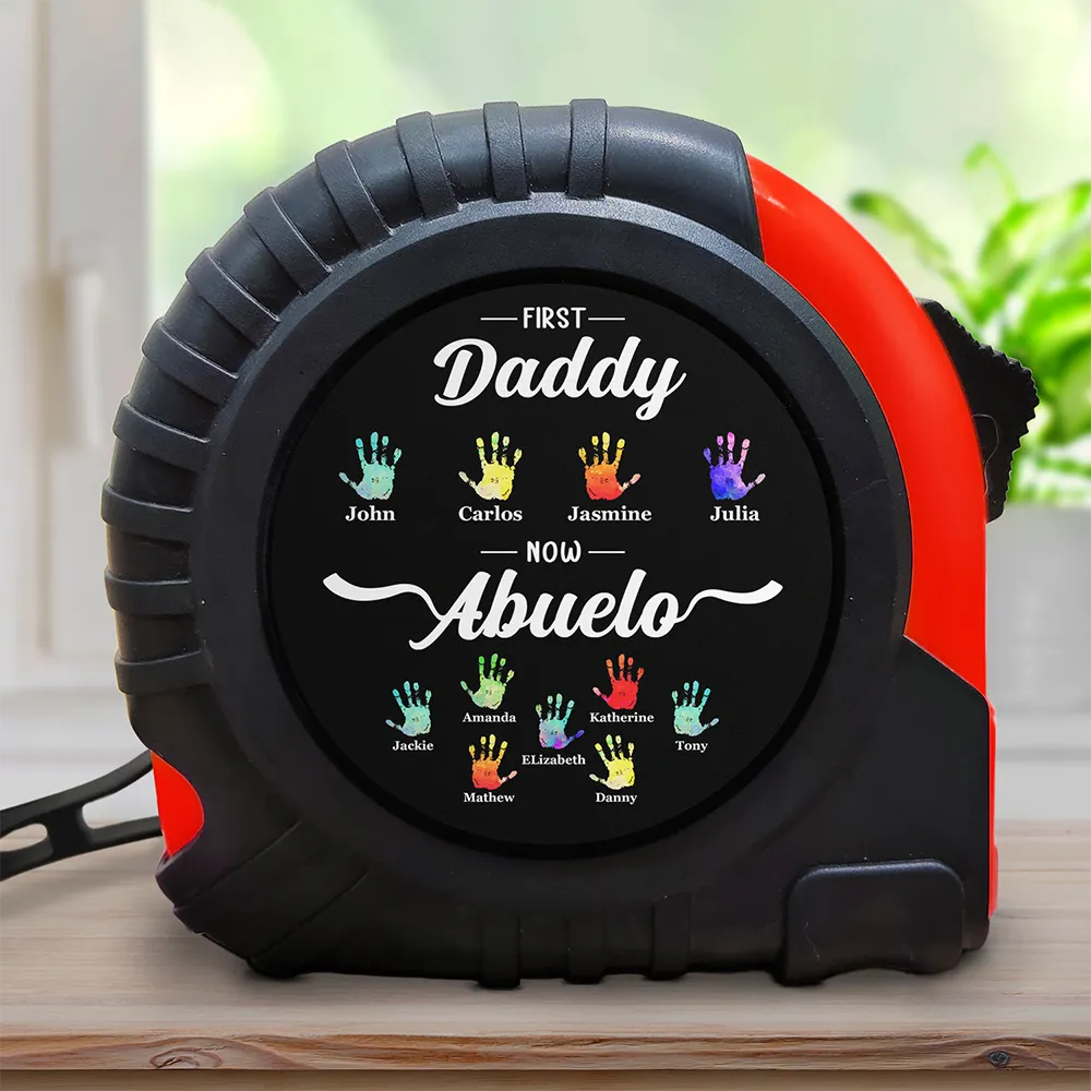 First Dad Now Grandpa - Personalized Tape Measure - Image 2