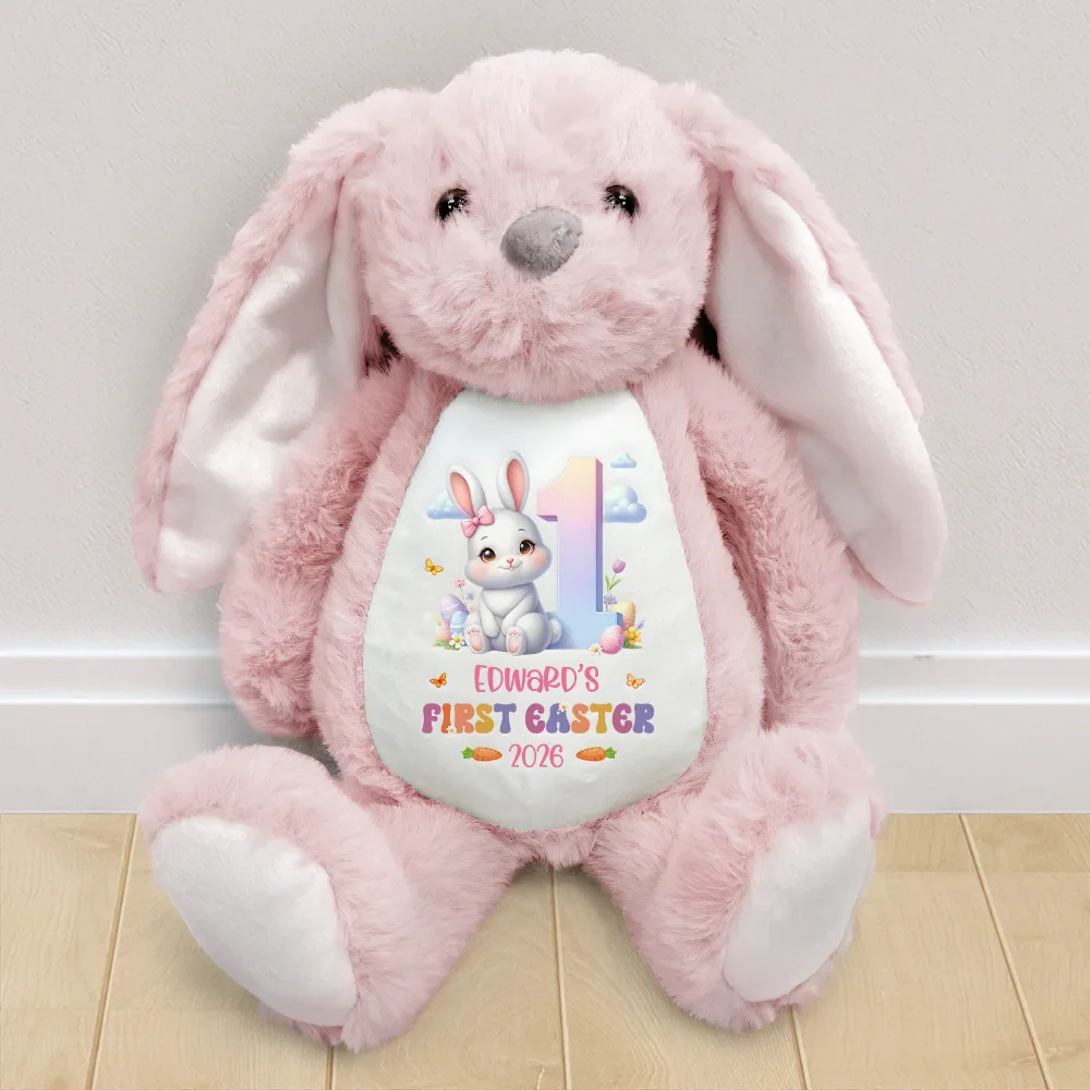 First Easter Adorable Bunny - Personalized Soft Toy Bunny - Image 2
