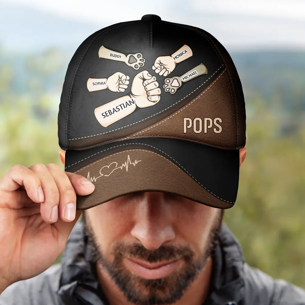 Fist Bump, Best Friends For Life Kid Pet - Personalized Classic Cap - Image 4