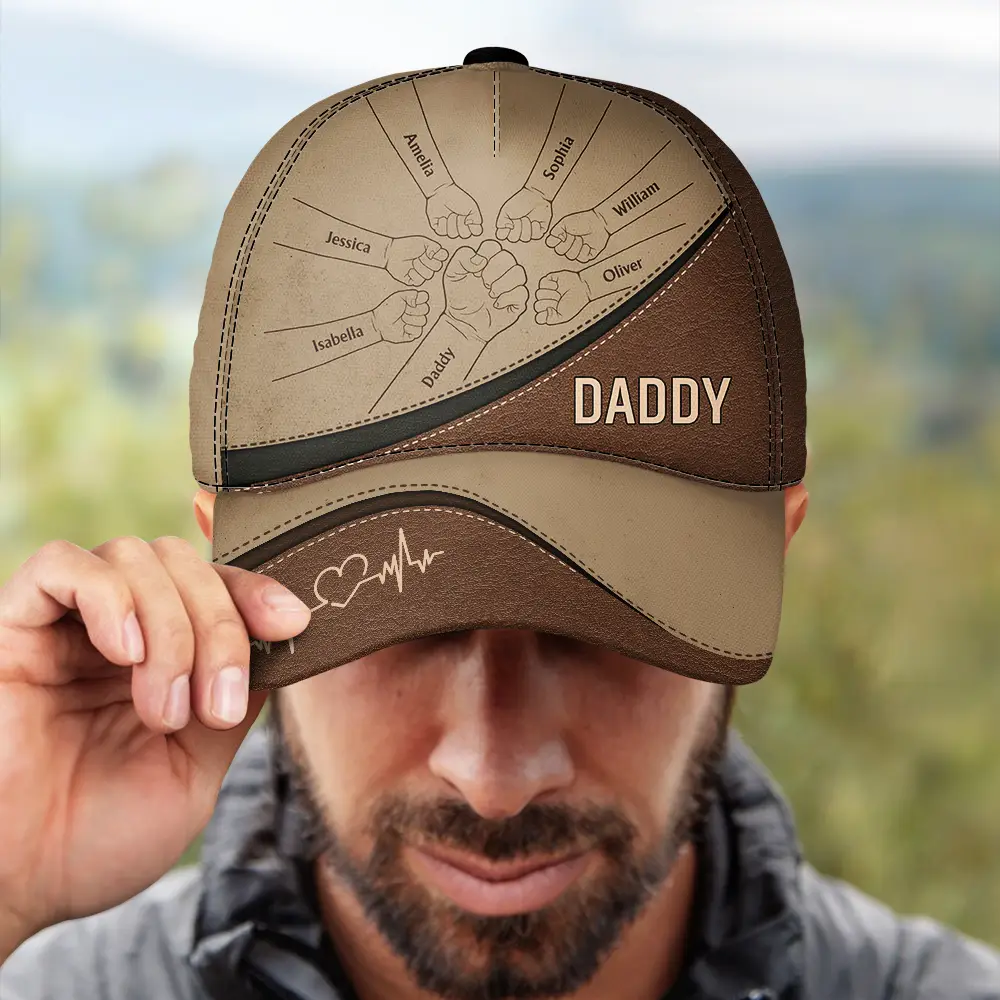 Fist Bump, Best Friends For Life - Personalized Classic Cap - Image 4