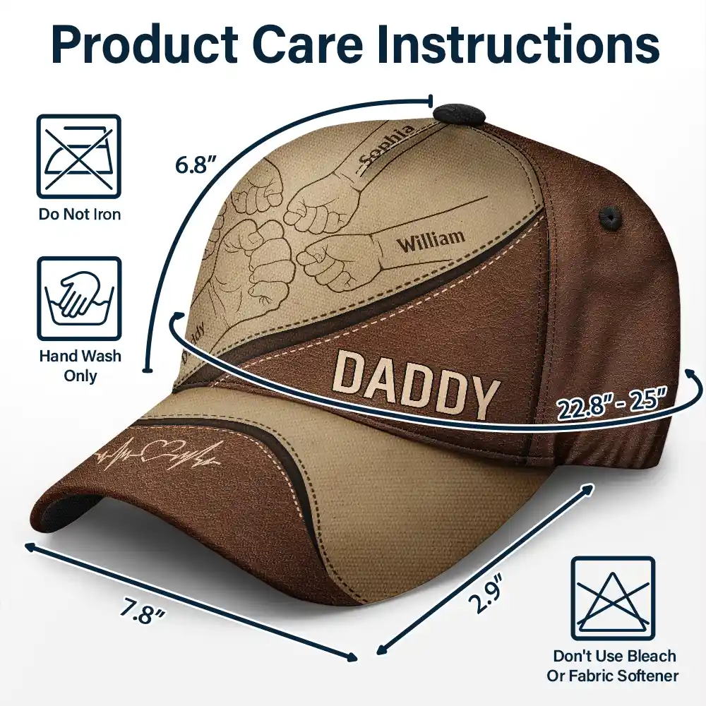 Fist Bump, Best Friends For Life - Personalized Classic Cap - Image 6
