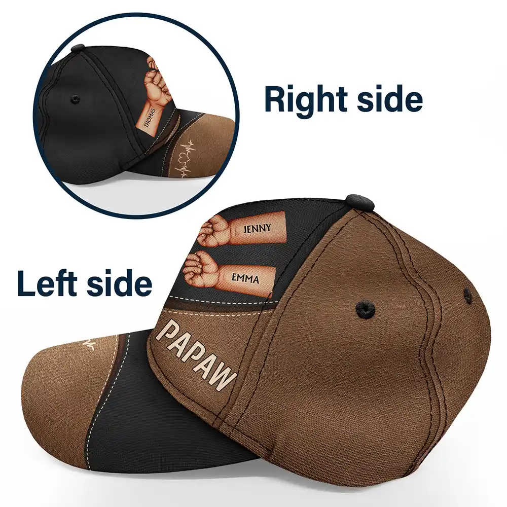 Fist Bump, Best Friends For Life Skin - Personalized Classic Cap - Image 3