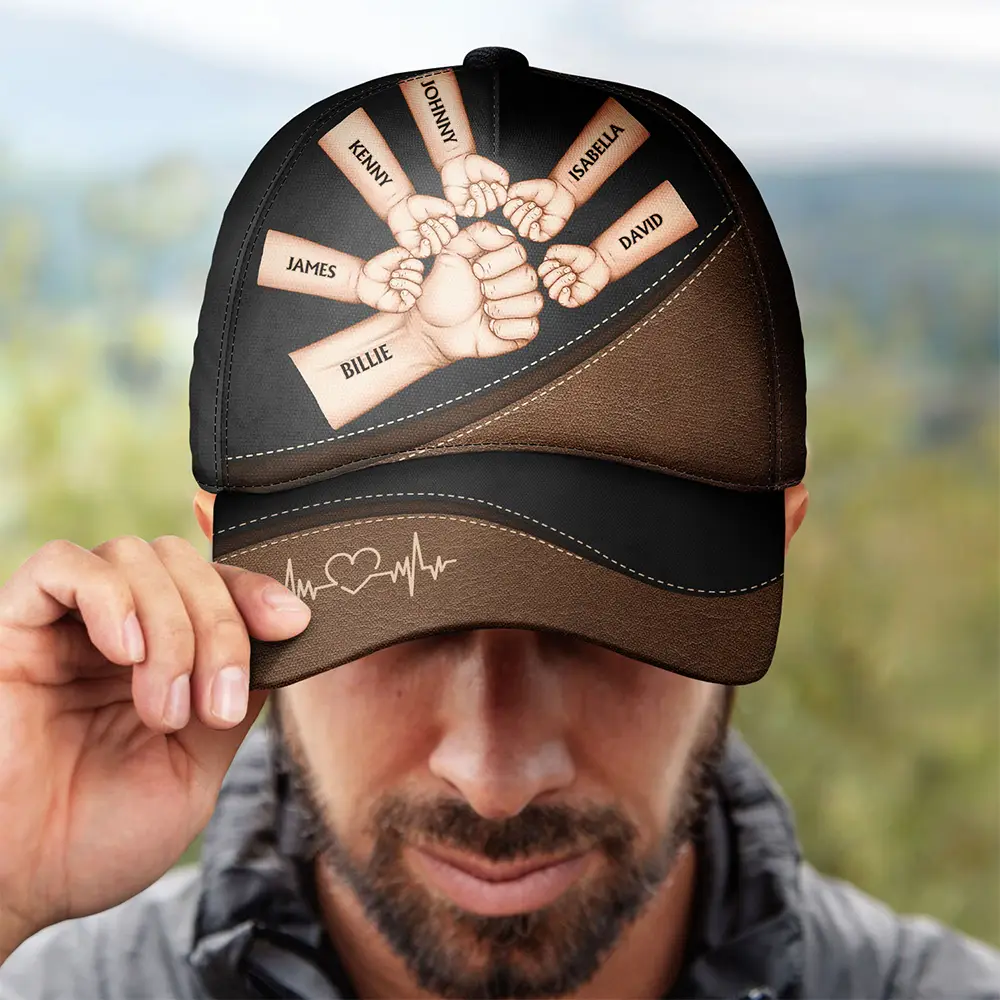Fist Bump, Best Friends For Life Skin - Personalized Classic Cap - Image 4