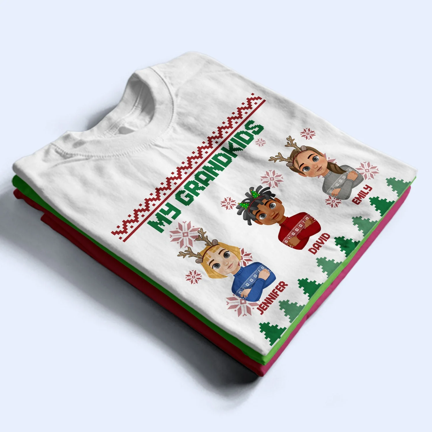 Flat Art Semi-real Pet - Christmas, Funny Gift For Family, Couple, Parents, Grandparents, Dog, Cat Lovers - Personalized Sweatshirt - Image 2