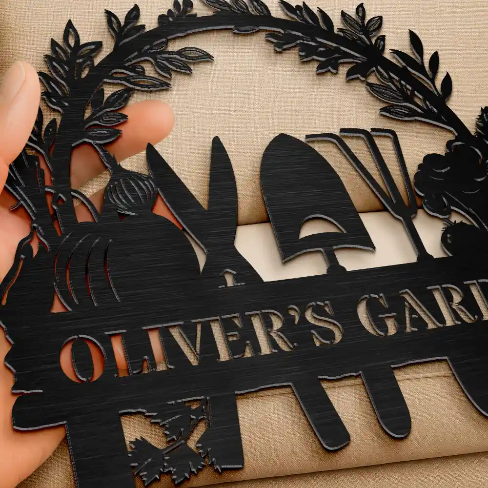 Flower Vegetable Garden - Personalized Metal Garden Stake - Image 3
