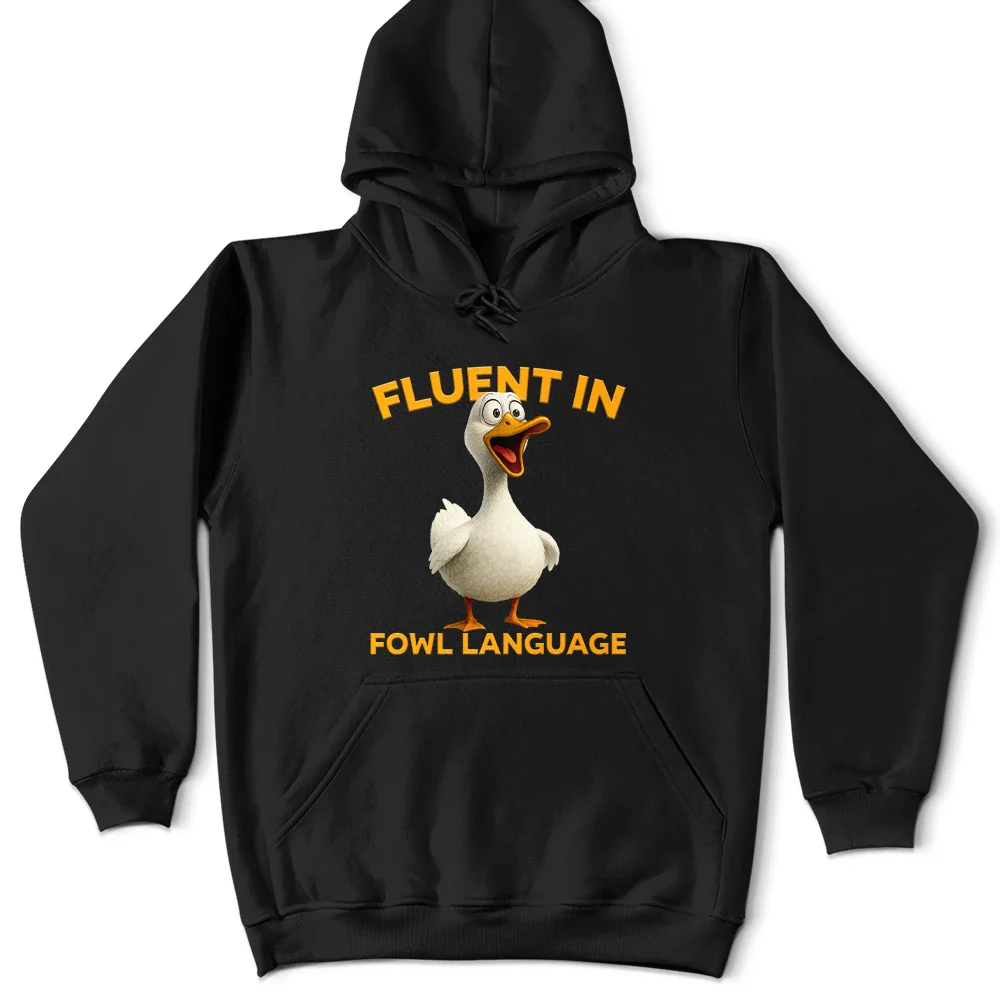 Fluent In Fowl Language Chicken - Personalized T Shirt - Image 4
