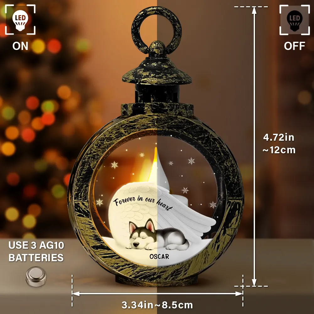 Forever In My Heart - Personalized Candlelight Lantern Ornament - Image 3