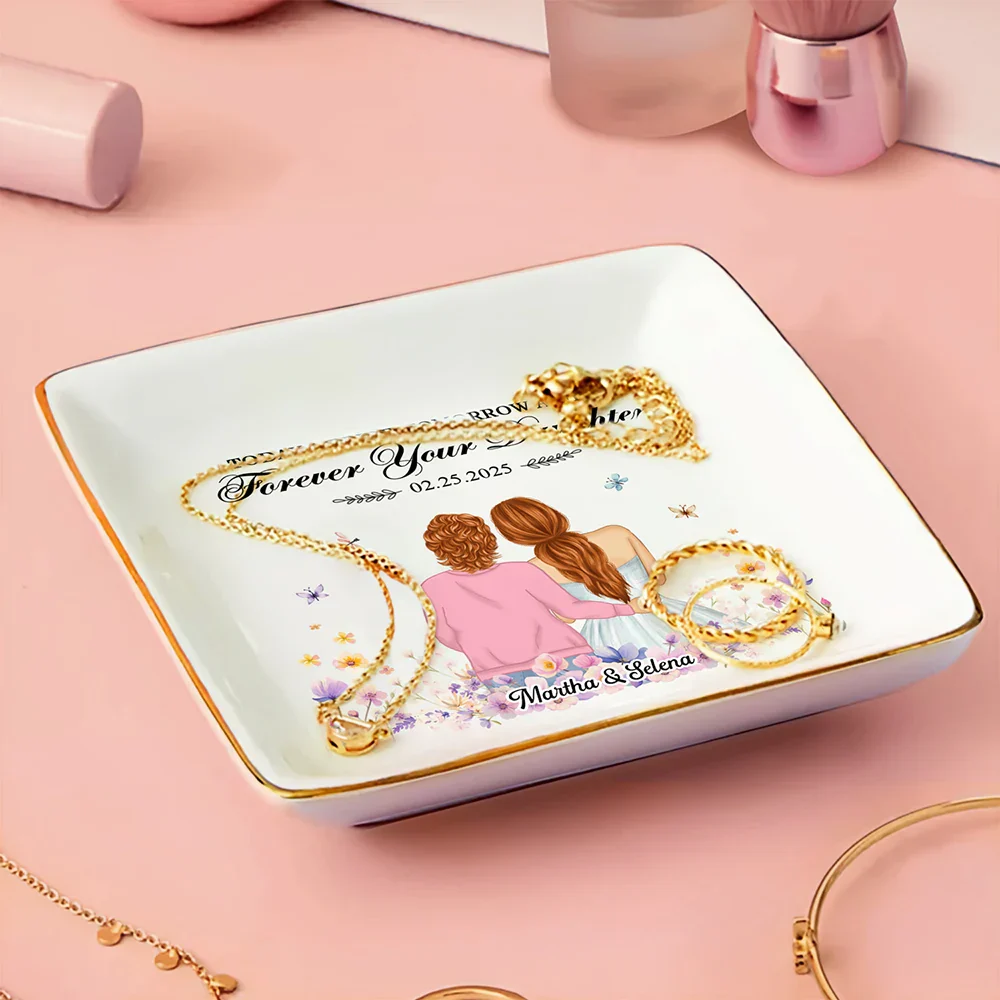 Forever Your Daughter - Personalized Ring Dish - Image 3
