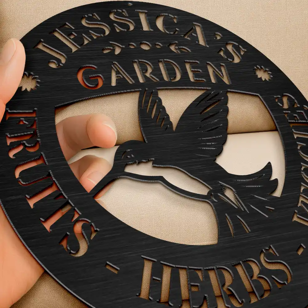 Fresh Produce Garden - Personalized Cutout Metal Sign - Image 3