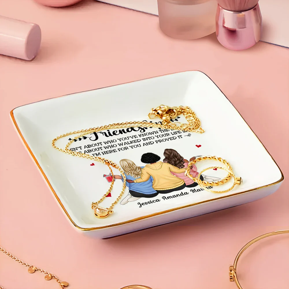 Friendship I'm Here For You - Personalized Ring Dish - Image 3