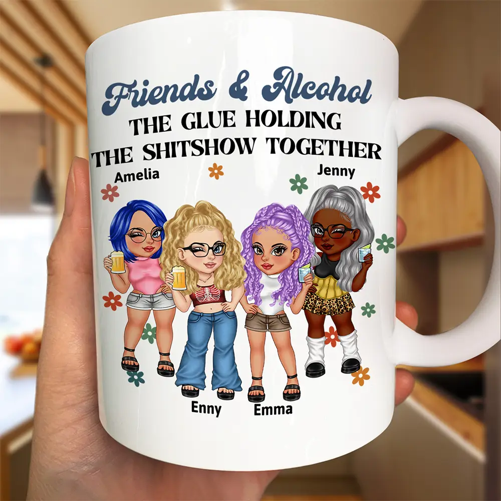 Friendship Is About Finding People Who Are Your Kind Of Crazy - Personalized Mug - Image 3