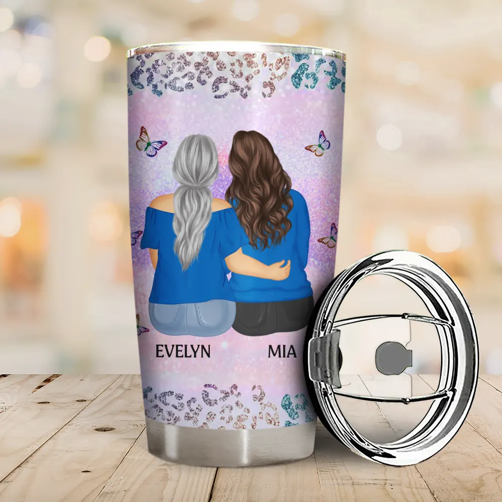 From Mom To Badass Daughter - Personalized Tumbler - Image 2