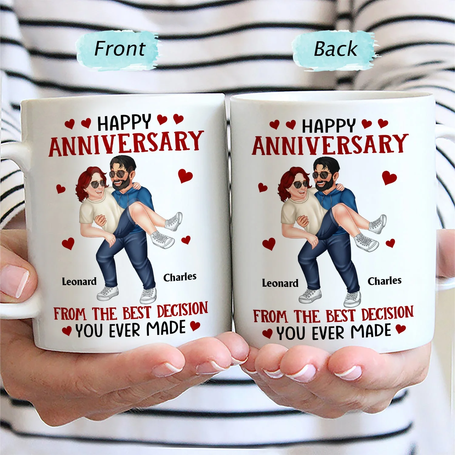 From The Best Decision You Ever Made - Gift For Couples, Husband, Wife, Boyfriend, Girlfriend - Personalized Mug - Image 2
