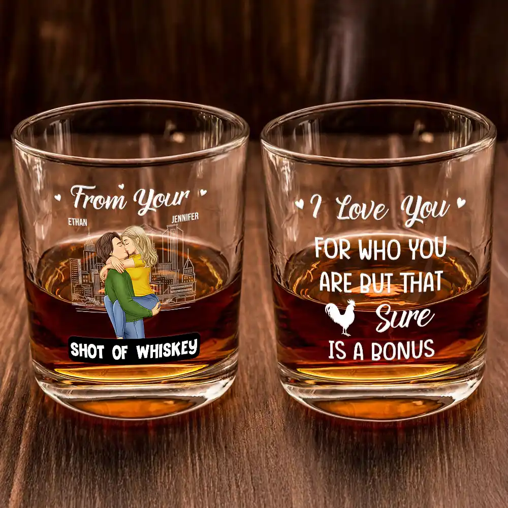 From Your Shot Of Whiskey I Love You For Who You Are - Personalized Whiskey Glass - Image 2