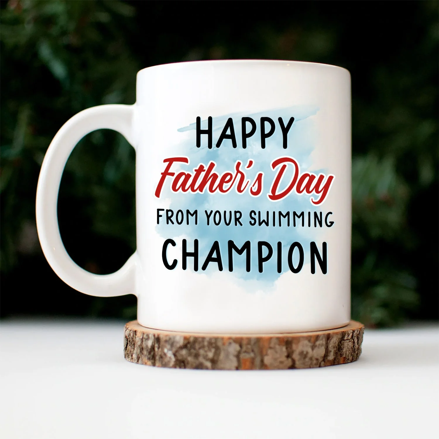 From Your Swimming Champion - Gift For Dad, Father - Personalized Mug - Image 3