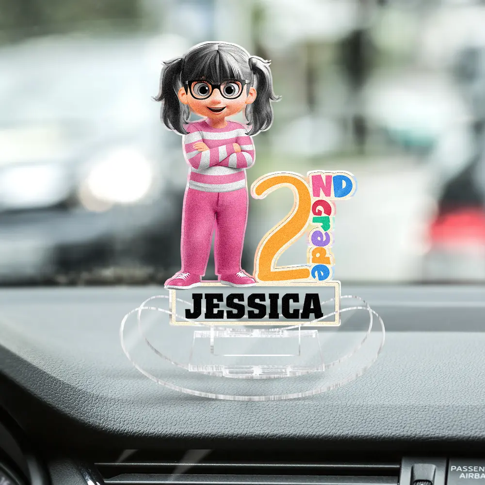 Funny Back To School - Personalized Acrylic Shaking Stand - Image 4