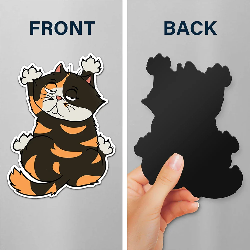 Funny Cat Scratching - Personalized Magnet - Image 4