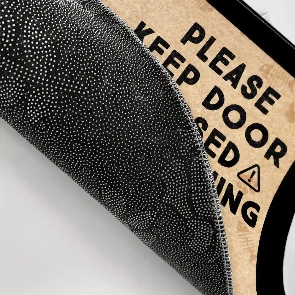 Funny Cats Planning Escape - Personalized Doormat - Image 3