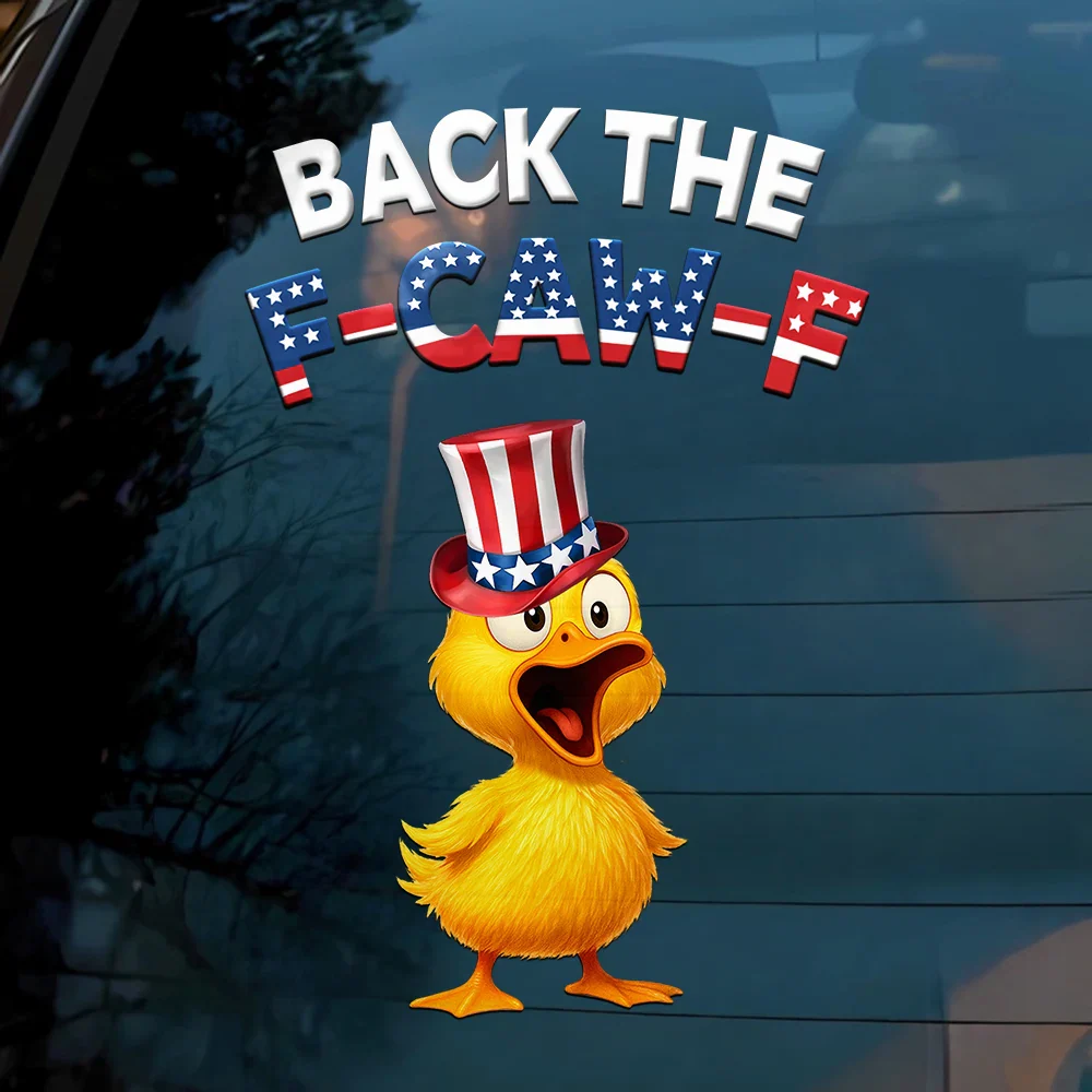 Funny Chicken Back The F-Caw-F - Personalized Decor Decal - Image 3