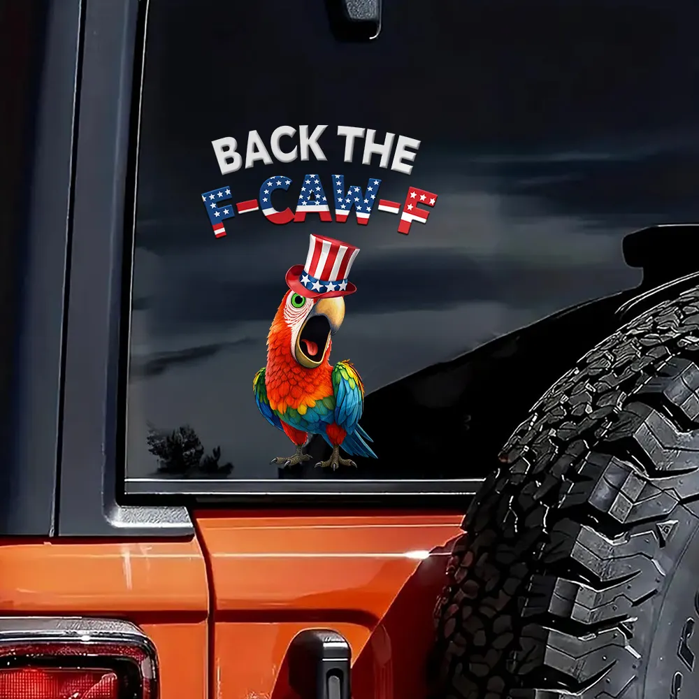 Funny Chicken Back The F-Caw-F - Personalized Decor Decal - Image 5