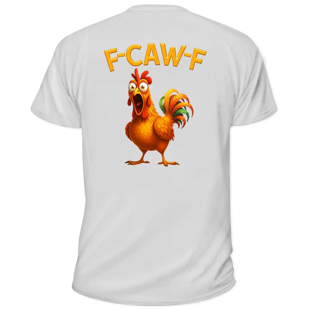 Funny Chicken Bird F Caw F - Personalized T Shirt - Image 2