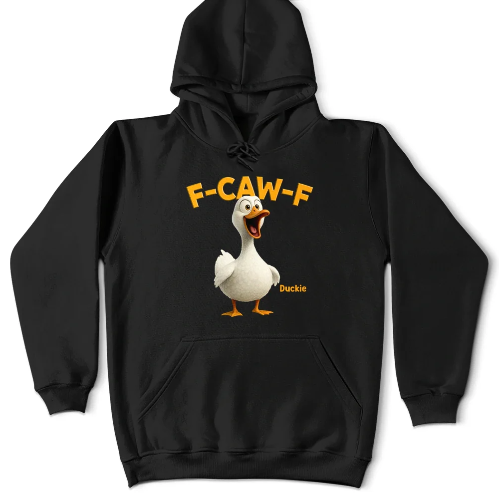 Funny Chicken F-Caw-F - Personalized T Shirt - Image 6