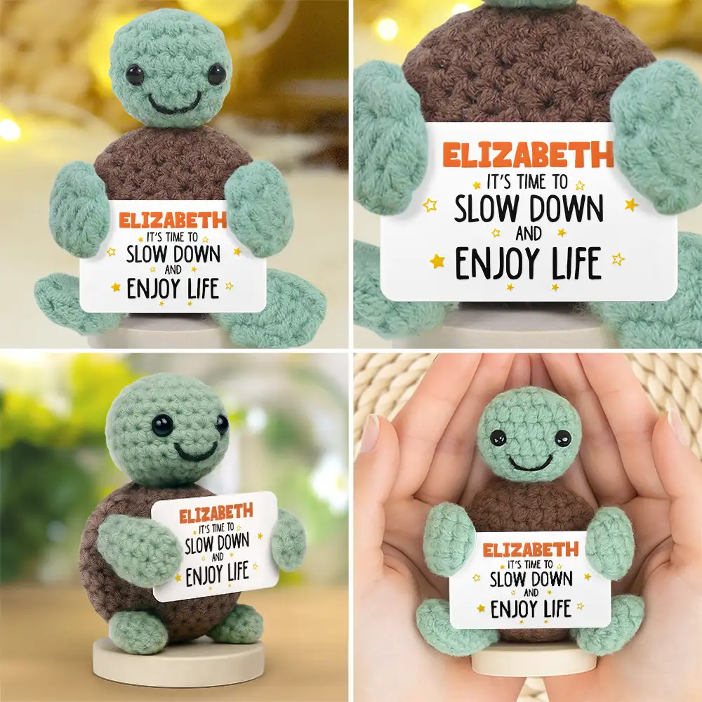 Funny Farewell & Retirement Messages - Personalized Doll Crochet With Custom Card - Image 4