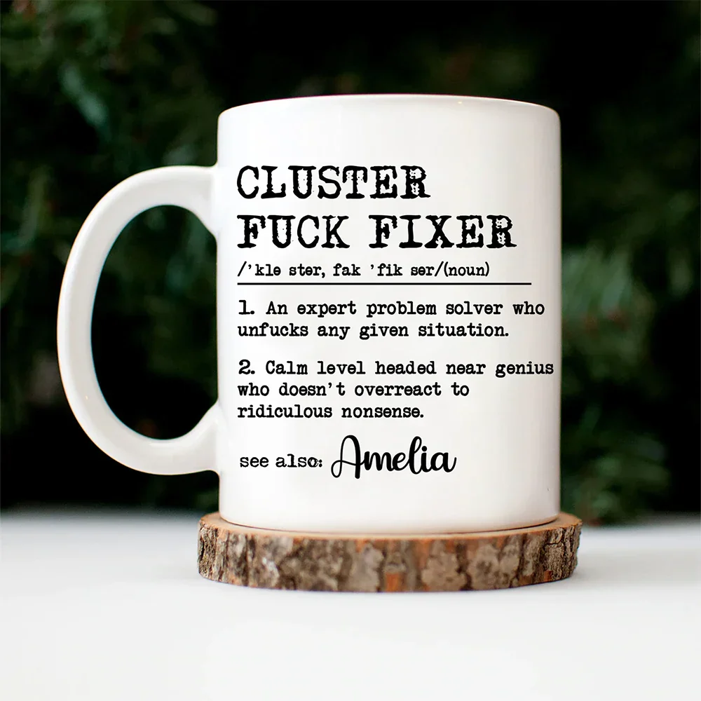 Funny Gift For Colleagues An Expert Problem Solver - Personalized Mug - Image 5