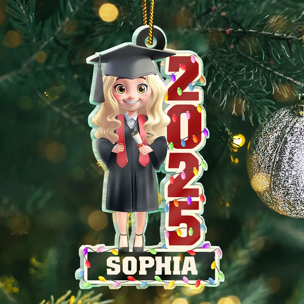Funny Graduation - Personalized Custom Shaped Acrylic Ornament