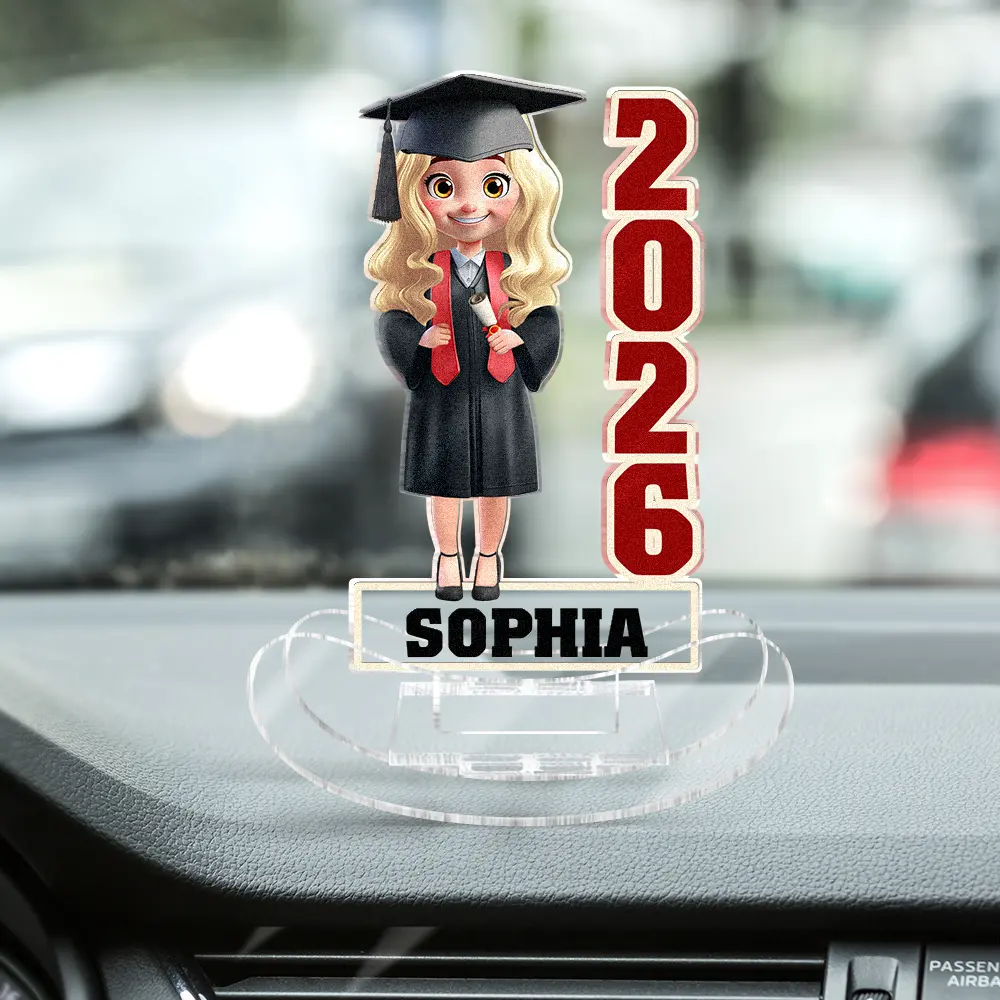 Funny Graduation Year - Personalized Acrylic Shaking Stand - Image 4