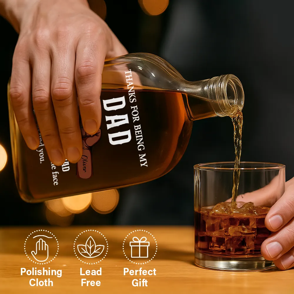 Funny If I Had A Different Brother - Personalized Whiskey Bottle - Image 6