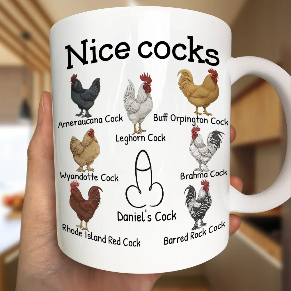 Funny Mug Nice Cocks - Personalized Mug - Image 3