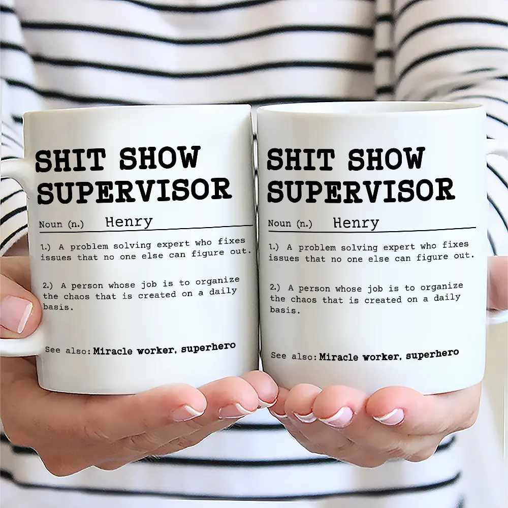 Funny Mug Supervisor Boss - Personalized Mug - Image 2