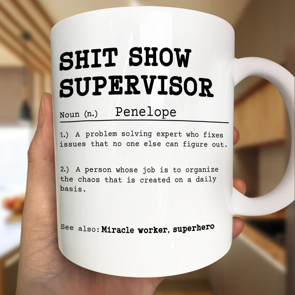 Funny Mug Supervisor Boss - Personalized Mug - Image 3