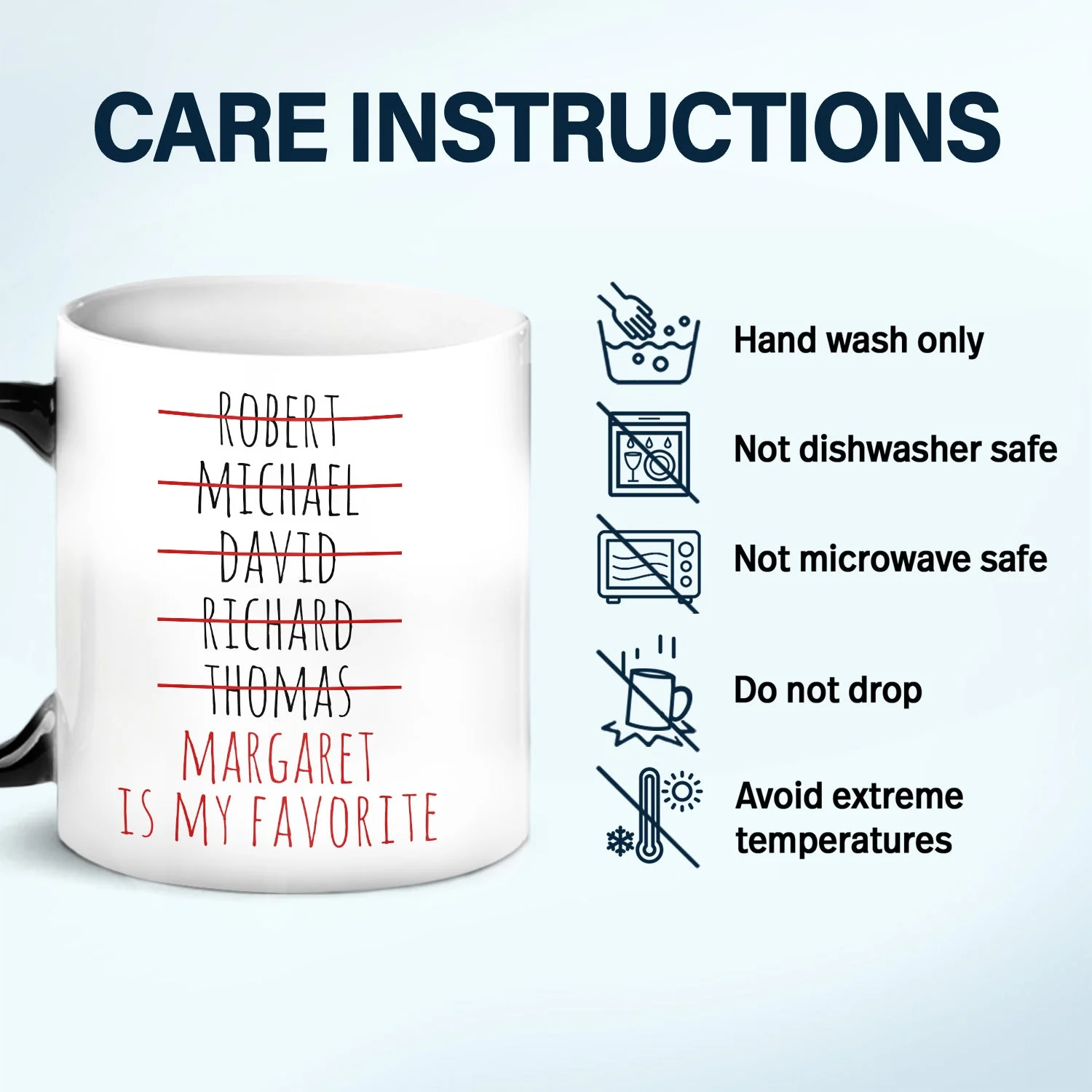 Funny My Favorite Child - Gift For Dad, Mom, Nana, Papa - Personalized Color Changing Mug - Image 5