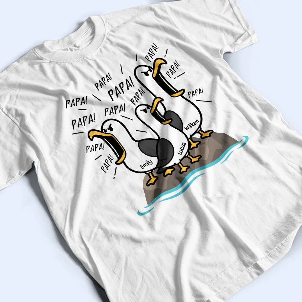 Funny Screaming Seagull - Personalized T Shirt - Image 3