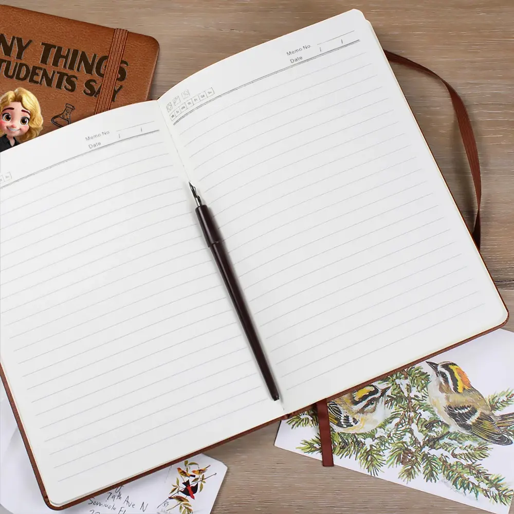 Funny Things My Students Say - Personalized Leather Journal - Image 2