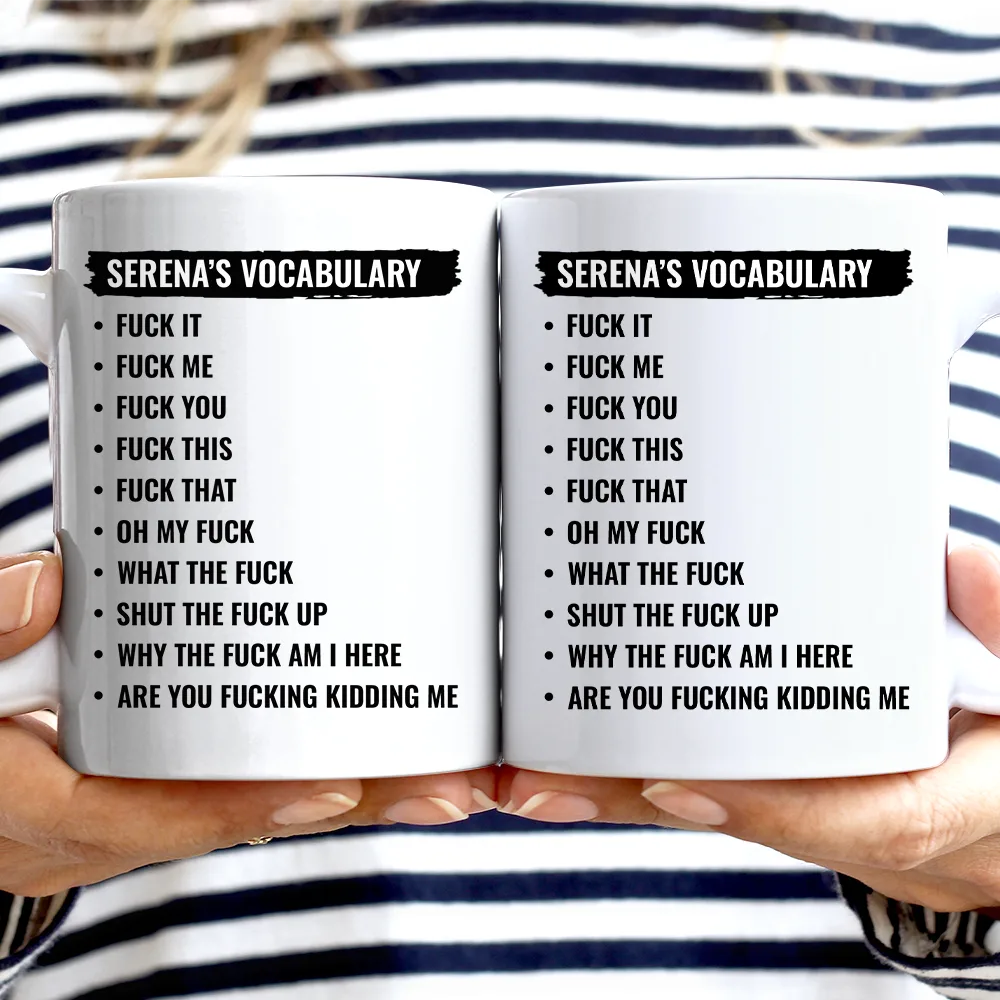 Funny Vocabulary At Work For Colleague And Bestie - Personalized Mug - Image 3