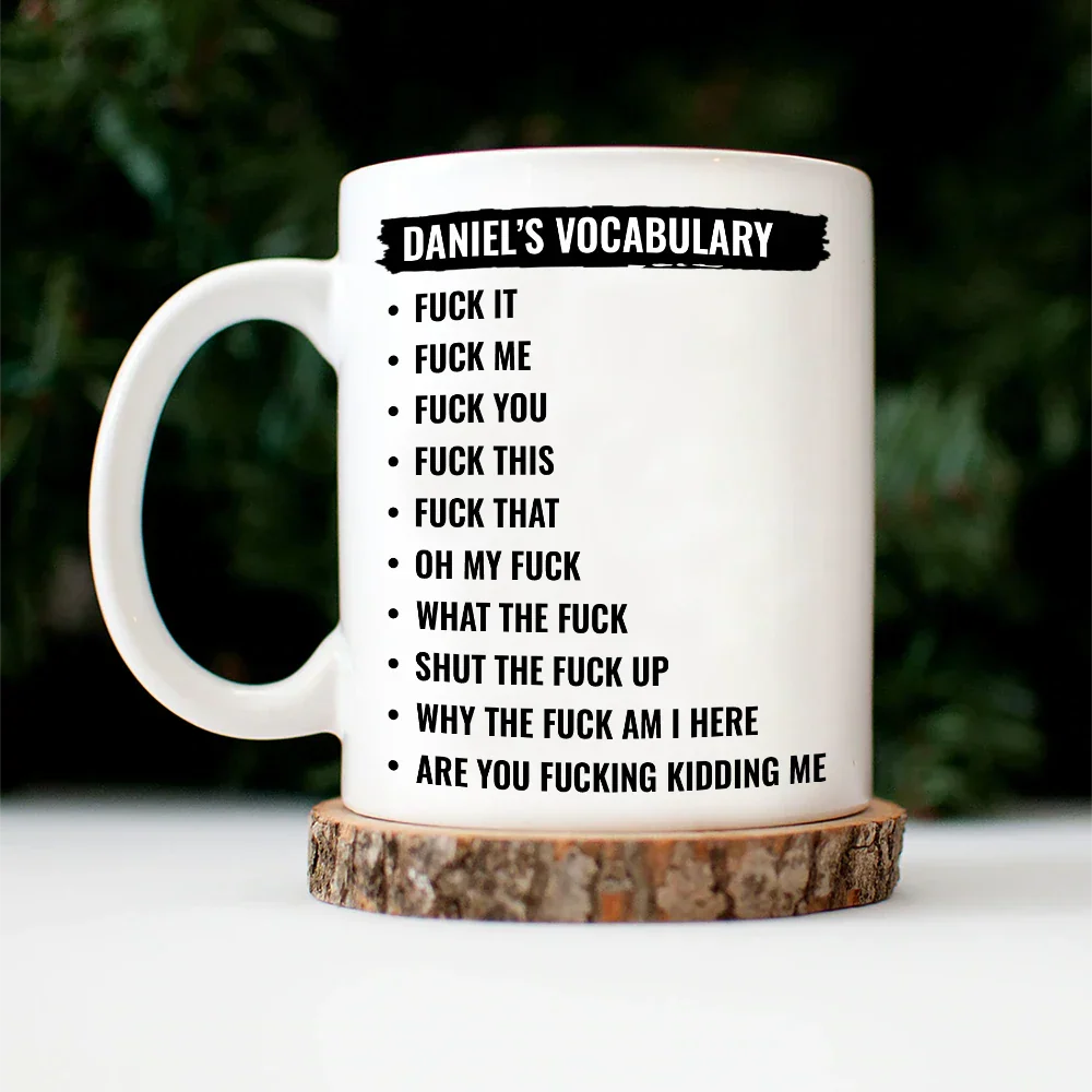 Funny Vocabulary At Work For Colleague And Bestie - Personalized Mug - Image 5