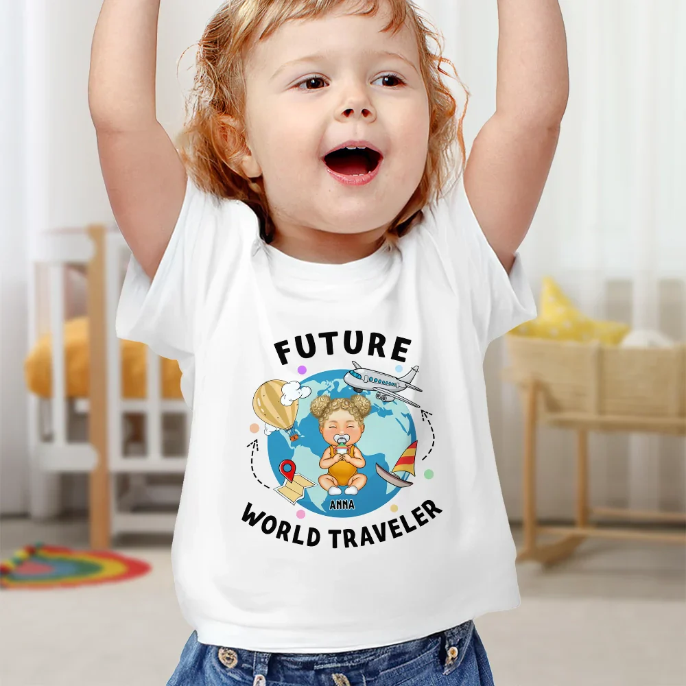 Future World Traveler - Personalized Baby Onesie - Image 6