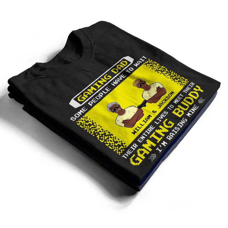 Gaming Dad - Gift For Father - Personalized Custom T Shirt - Image 2