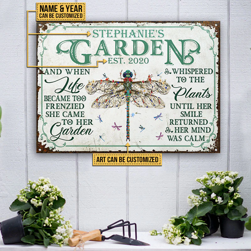 Garden Floral Art And When Life Custom Classic Metal Signs - Image 5