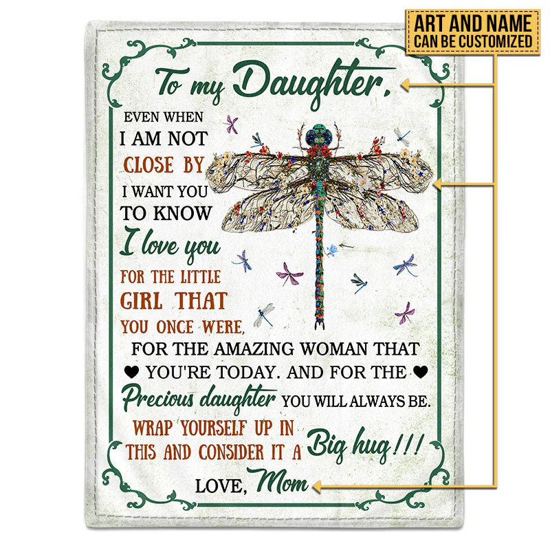 Garden Gift For Daughter Granddaughter Niece Floral Art Even When Custom Blanket - Image 4