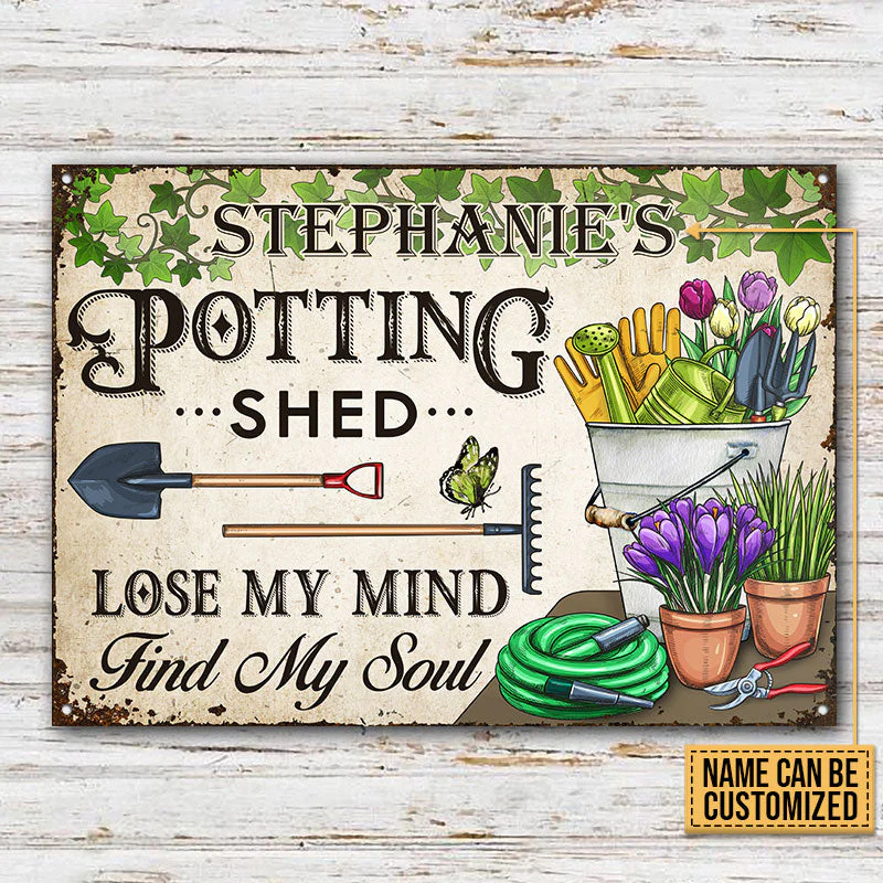 Gardening Potting Shed Custom Classic Metal Signs - Image 3