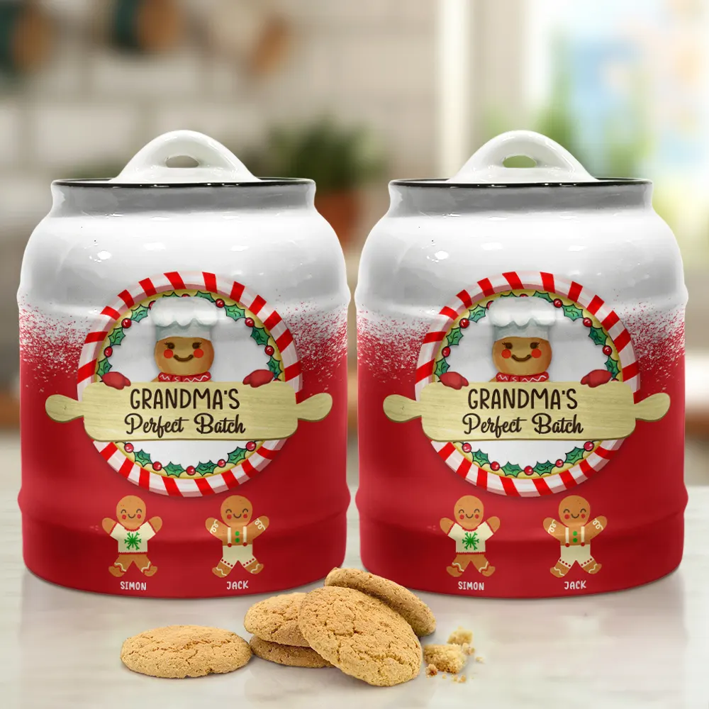 Gingerbread Grandma Lil Sweeties - Personalized Cookie Jar - Image 2