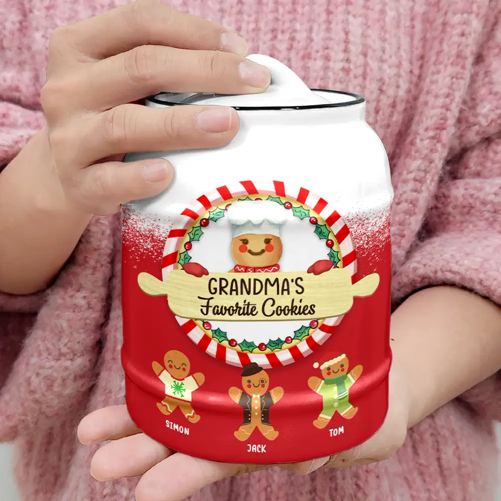 Gingerbread Grandma Lil Sweeties - Personalized Cookie Jar - Image 4